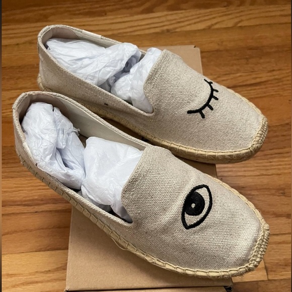 SOLUDOS Wink Espadrilles Smoking Slipper - Sand - Women’s Sz 6.5 - Picture 3 of 4